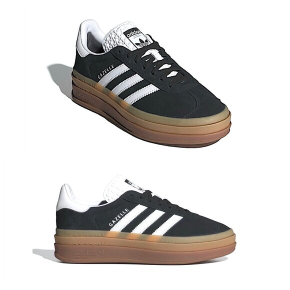 adidas Shoes - adidas Gazelle Bold Platform Sneakers Black/ Cloud White Size 9